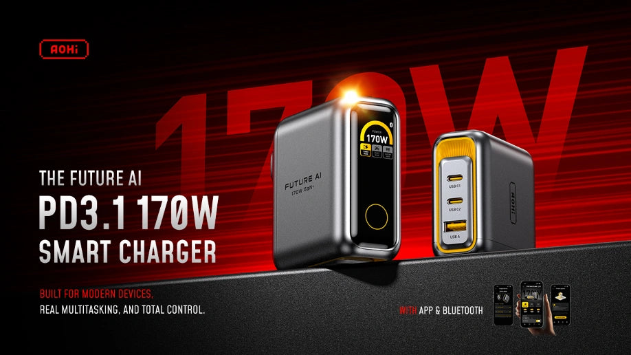 AOHi The Future AI PD3.1 170w Smart Charger