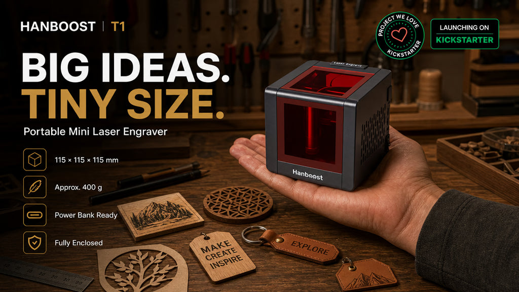 Hanboost T1 Pocket Size Laser Engraver for DIY Enthusiast