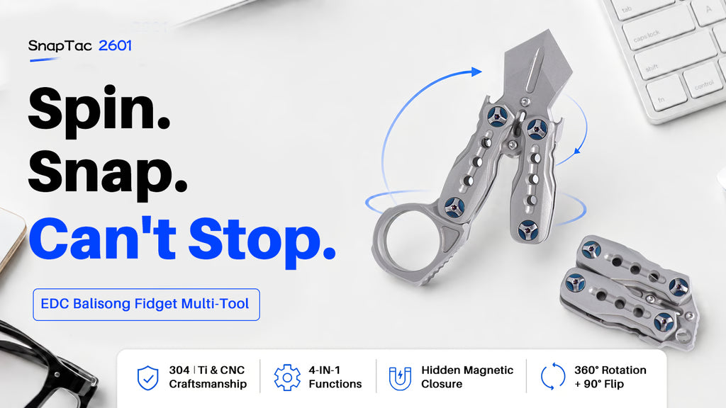 SnapTac 2601: The Balisong-Inspired EDC Fidget Multi-Tool