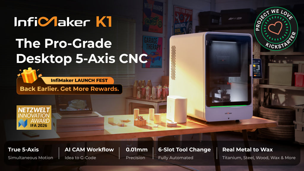 InfiMaker K1: The Pro-Grade Desktop 5-Axis CNC